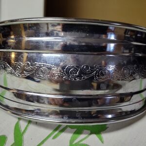 Elegant Silver Decorative Bowl